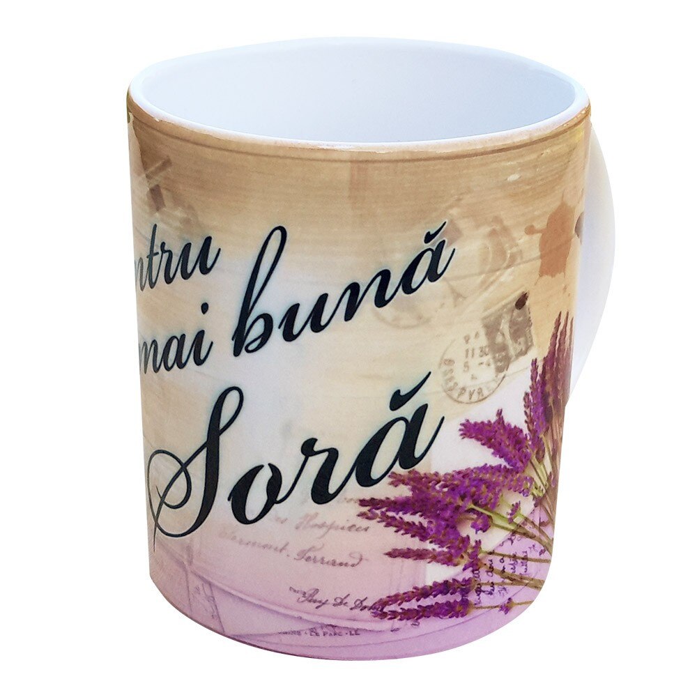 Cana cu mesaj pentru cea mai buna sora