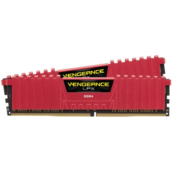 Memorie Corsair Vengeance LPX Red 16GB, DDR4, 2666MHz, CL16, Dual Channel Kit Memorie Corsair Vengeance LPX Red 16GB, DDR4, 2666MHz, CL16, Dual Channel Kit