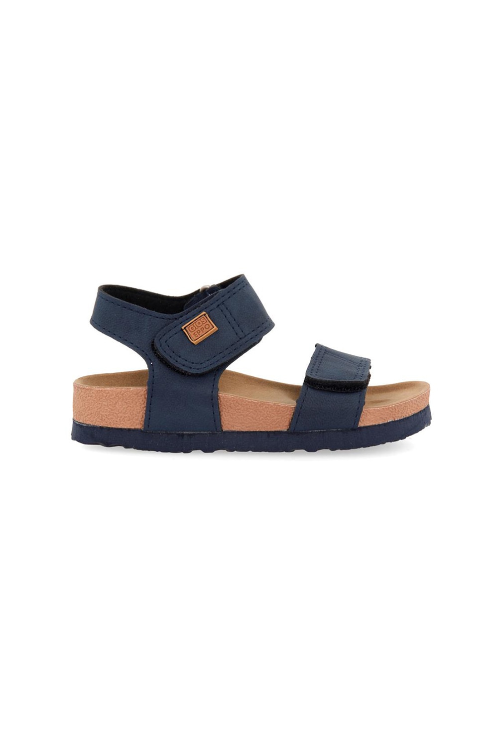 Gioseppo, Sandale din piele ecologica cu inchidere velcro Tradegar, Bleumarin, 27 EU