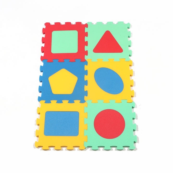 Covor pentru copii, Toyformat, Spuma de polietilena, 58x86 cm, Multicolor