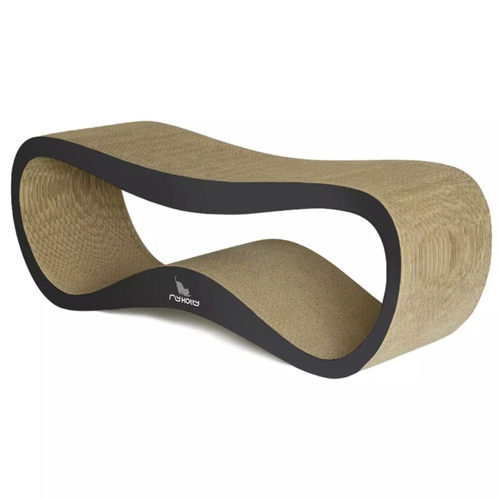 MyKotty Комплект за драскане на котки, картон, 75 x 25 x 25 см, черен, 414574