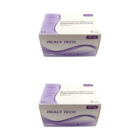 Realy Tech 10 db (2 x 5) Realy Tech Saliva Covid-19 antigén gyorsteszt készlet ...