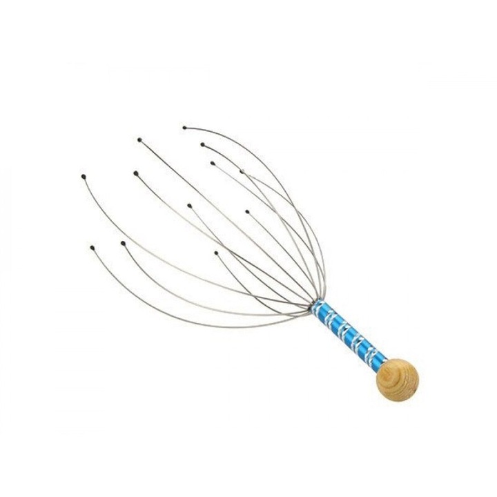 Ayurvédikus relaxáló, kézi fejmasszírozó, 21 cm, 4 szín, 500 db