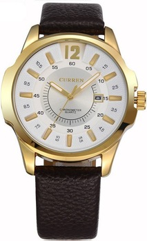 Ceas barbatesc Curren Sierra Brown & Gold - 8123 Ceas barbatesc Curren Sierra Brown & Gold - 8123