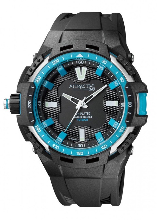 Ceas barbatesc Q&Q Attractive Turquoise - DA70J001Y