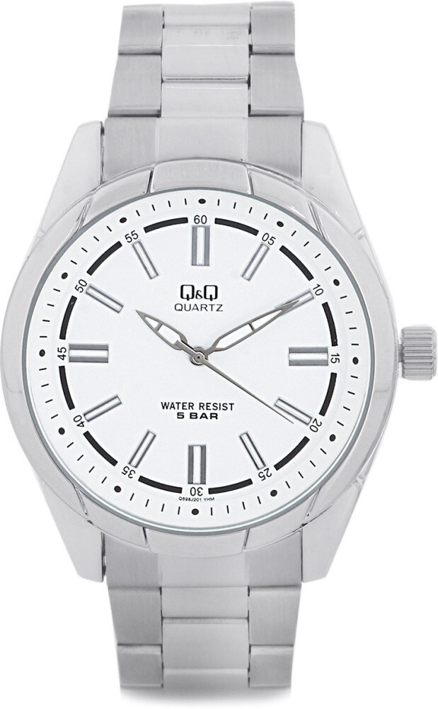 Ceas barbatesc Q&Q Casual White & Silver - Q898J201Y