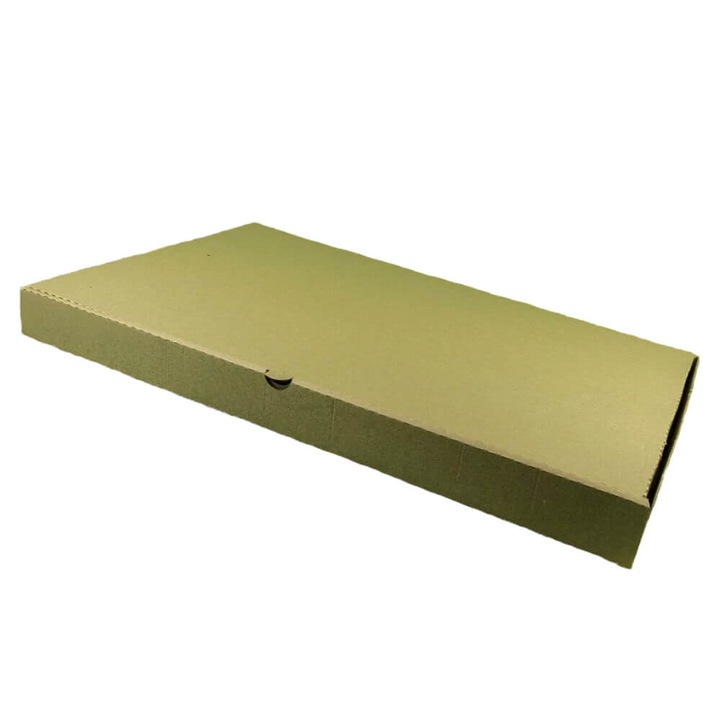 Set 100 Cutii Pizza Neimprimate Megacart, Carton, Natur, 350x190x40 mm