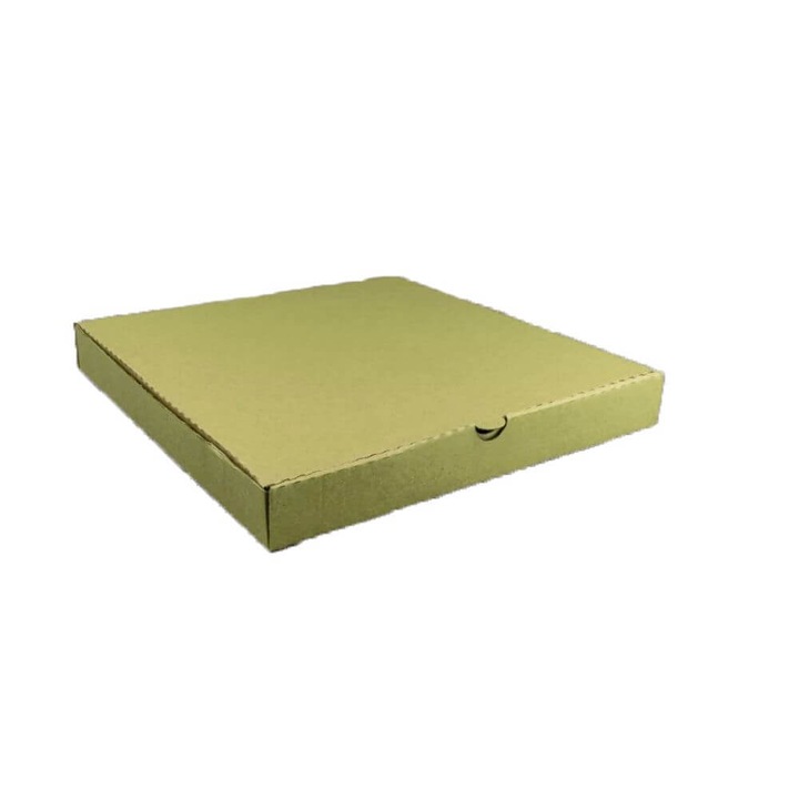 Set 100 Cutii Pizza Neimprimate Megacart, Carton, Natur, 200x200x40 mm