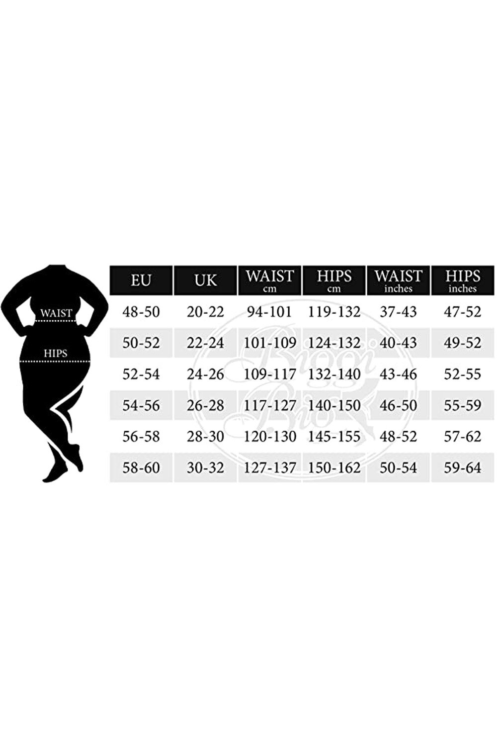 Trendy grote maten pantys met kousenmotief Curves Suspender van Pretty Polly zwart ,maat XL