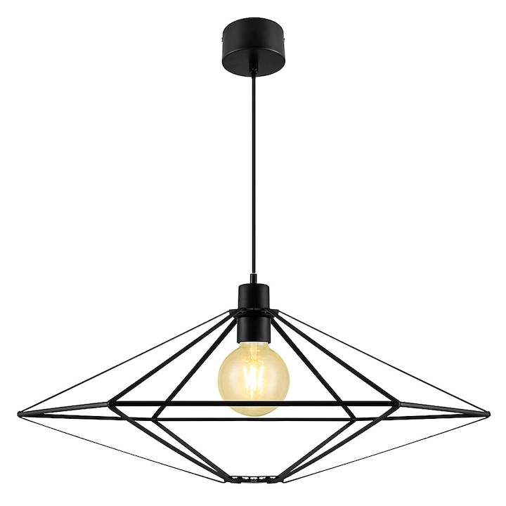 Sersimo Hekya lámpa, E27-es foglalat, 42W, 162cm, fekete