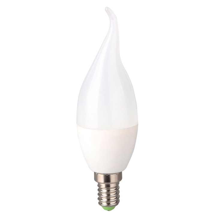LED крушка EVO 3.0 Candle Flame C37, енергиен клас A+, 5W, E14, топла светлина 3000K, автономност 20000H
