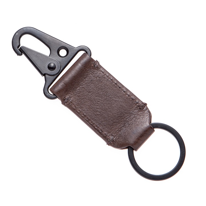 Ключодържател Silver Flame, SFT5330, Кафяв, С Карабинер