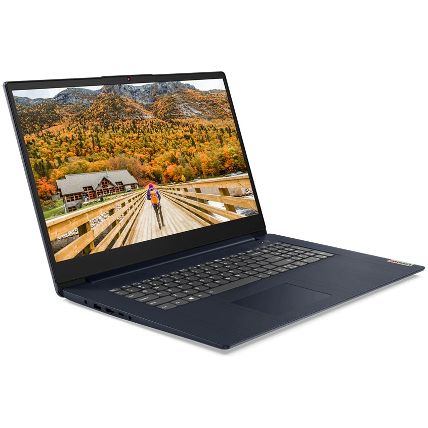 Hold Identity graphic Laptop Lenovo IdeaPad 3 17ITL6, 17.3" HD+, Intel Core i5-1135G7, 16GB DDR4,  128 GB SSD m2 PCIe, 1 TB HDD, Intel Iris Xe Graphics, Windows 10 Home,  Abyss Blue - eMAG.ro