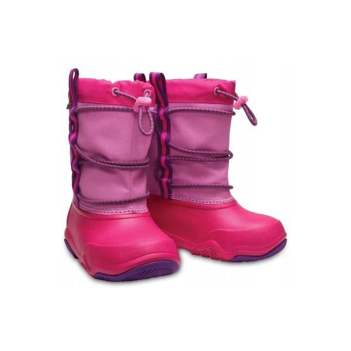 Swiftwater Vízálló szintetikus anyagú csizma, CROCS, Pink, Rózsaszín