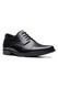 Clarks, Кожени обувки Howard Cap Derby, Черен