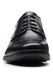 Clarks, Кожени обувки Howard Cap Derby, Черен
