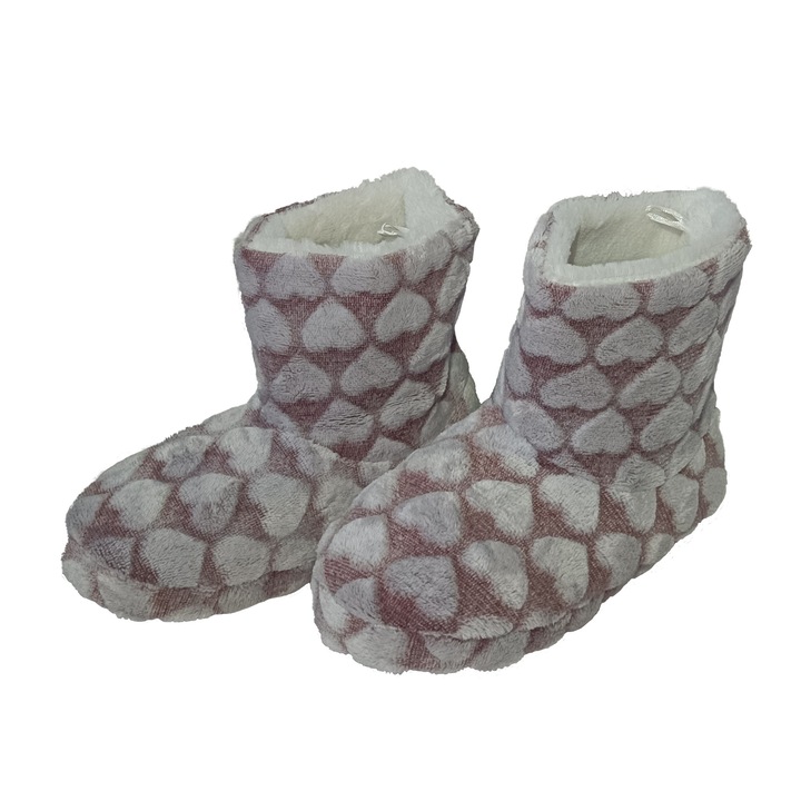 Botosi de casa din plus Inimioare, Roz, Marimea 37-38