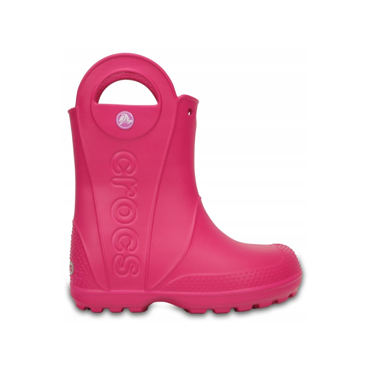 stil Noutăti viitor  Cizme de ploaie pentru copii Crocs, Handle Rain Boot, Roz, 33.5 EU - eMAG.ro