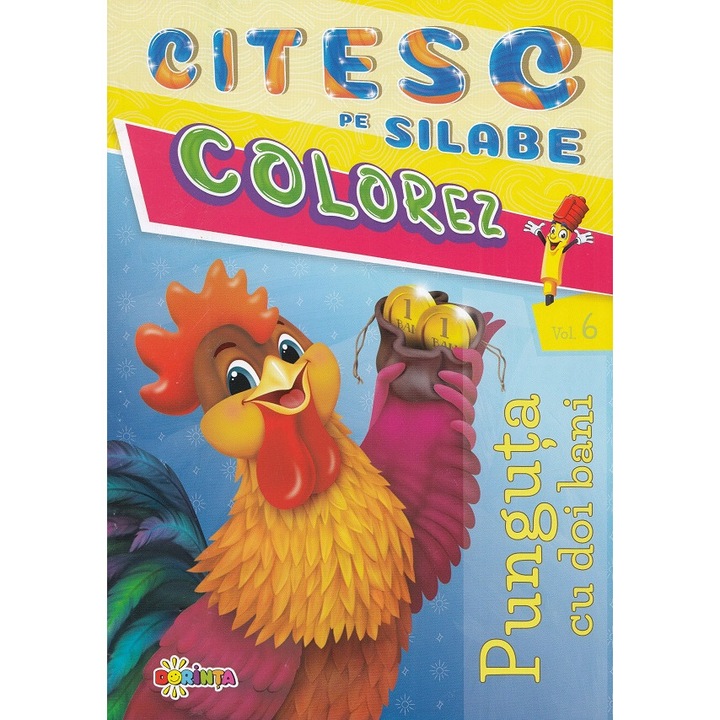 Citesc Pe Silabe, Colorez. Punguta Cu Doi Bani