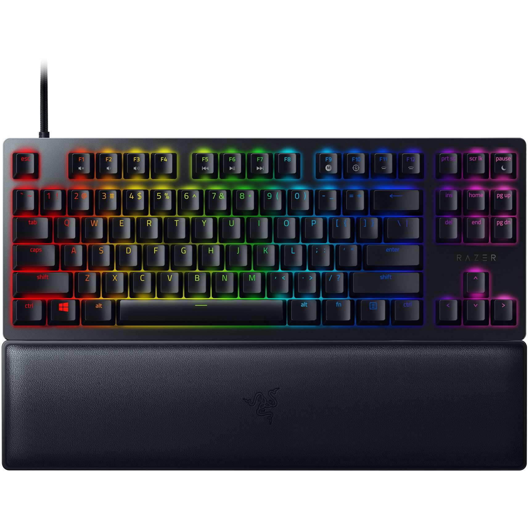 Tastatura gaming Razer Huntsman V2 Tenkeyless, Red Switch, Negru