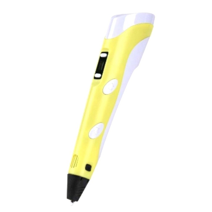 Писалка за 3D Pen-2 рисунки и фигурки, Жълта