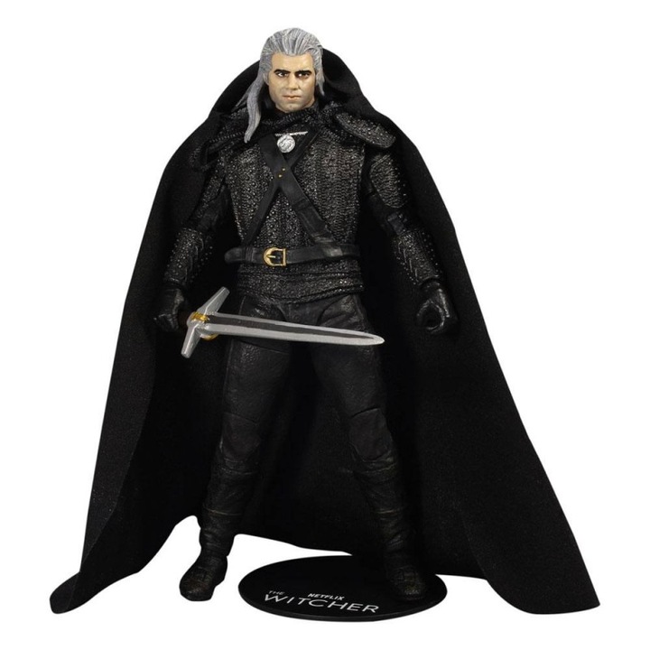 Figurina The Witcher Geralt of Rivia, 18 cm, Multicolor
