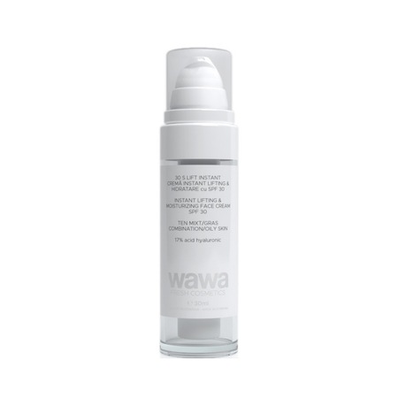 Crema instant lifting & hidratare cu SPF 30 ten gras/mixt, 30S Lift Instant, Wawa Fresh Cosmetics, 30 ml