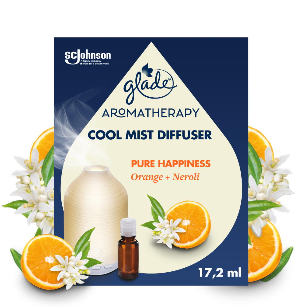 GLADE AROMATHERAPY DIFFUSORE COOL MIST RICARICA ORANGE + NEROLI 17