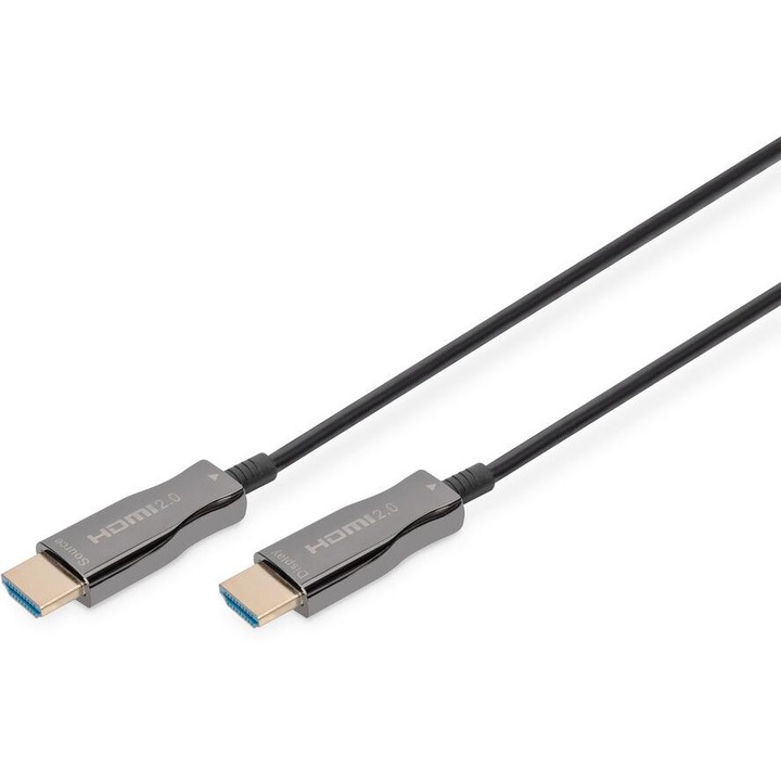 HDMI кабел, Digitus, 30 M HDMI тип A, стандартен, черен