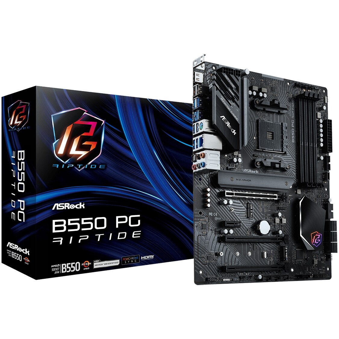 Placa de baza ASRock B550 PG RIPTIDE, socket AM4