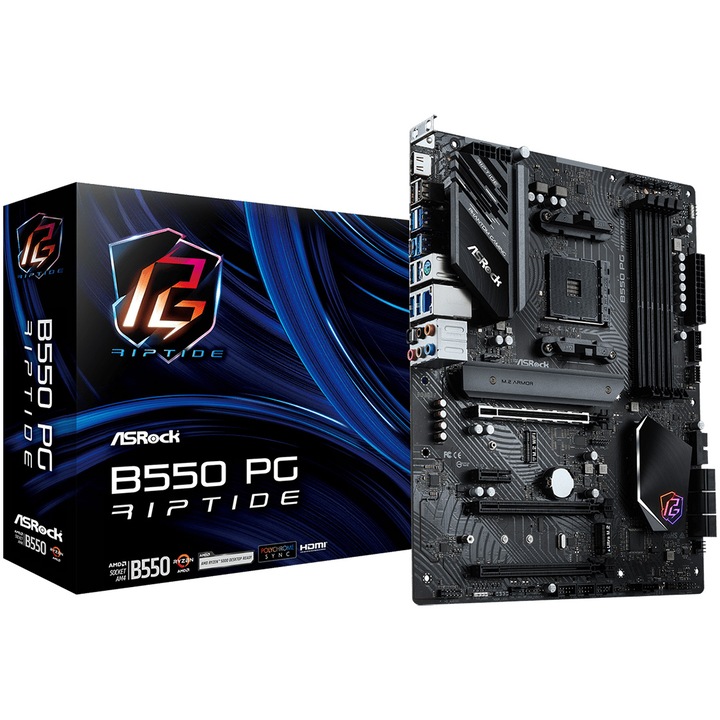 Дънна платка ASRock B550 PG RIPTIDE, socket AM4