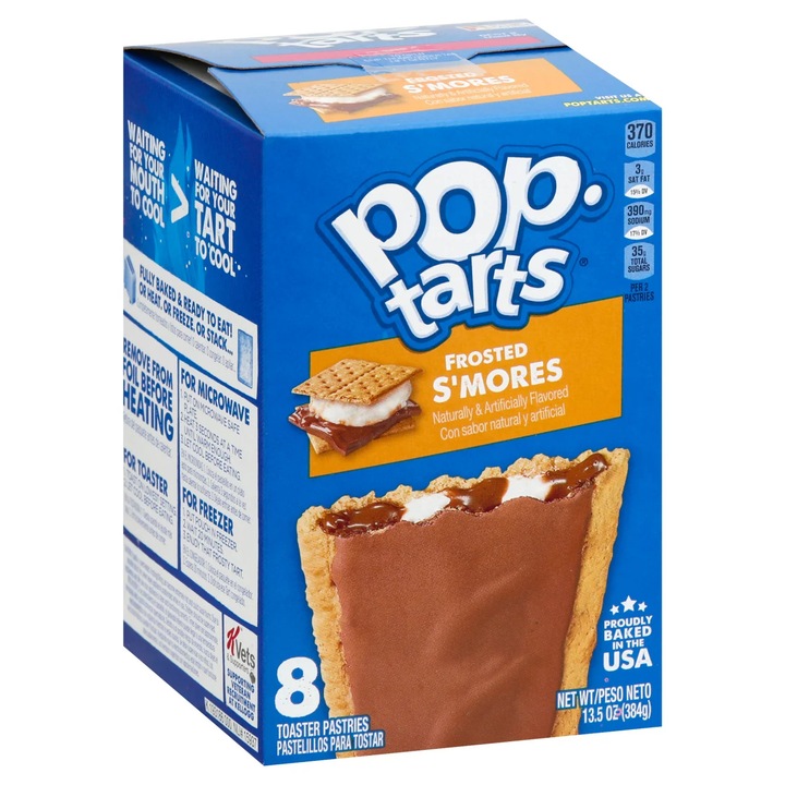 Biscuiti Pop Tarts, ciocolata si marshmallow, 8 bucati, 384 grame