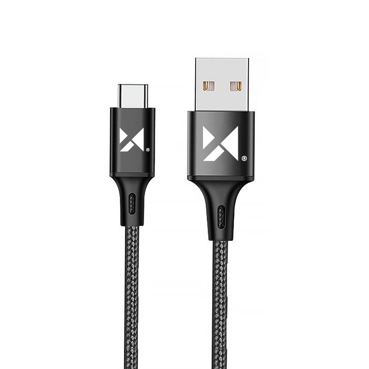 Cablu de date Wozinsky, USB 2.0 - USB tip C, 2.4A, 2 m, Negru