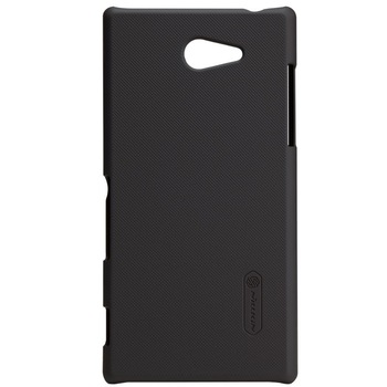 Capac protector Nillkin pentru Sony Xperia M2, negru Capac protector Nillkin pentru Sony Xperia M2, negru