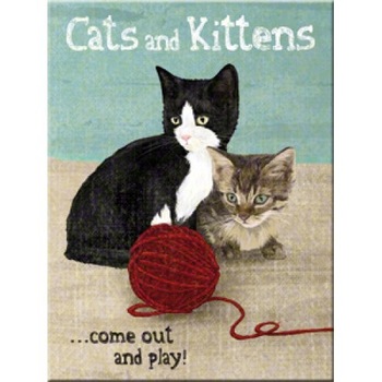 Magnet frigider - Cats and kittens Magnet frigider - Cats and kittens