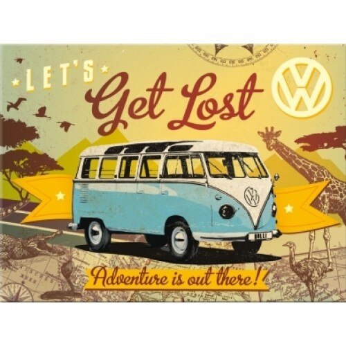Magnet frigider - VW Bulli - Let's Get Lost