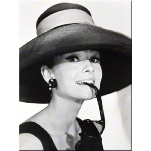 Magnet frigider - Audrey Hepburn Hat & Glasses