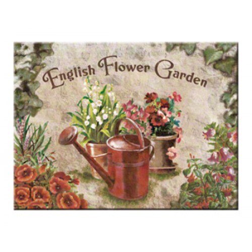 Magnet frigider - Flower Garden Red Can