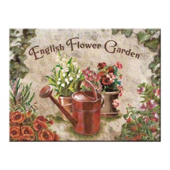 Magnet frigider - Flower Garden Red Can Magnet frigider - Flower Garden Red Can