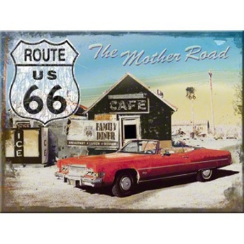 Magnet frigider - Route 66 The Mother Road Magnet frigider - Route 66 The Mother Road