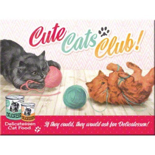 Magnet frigider - Cute cats club