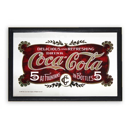 Oglinda decor - Coca Cola 5 Cent - 20x30 cm