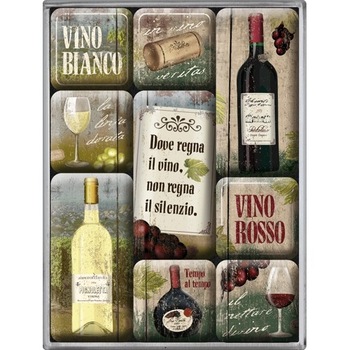 Set magneti - Vino Rosso - Bianco Set magneti - Vino Rosso - Bianco