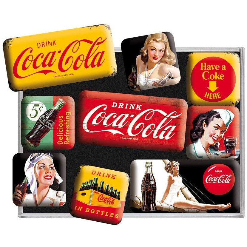 Set magneti - Coca-Cola - Yellow