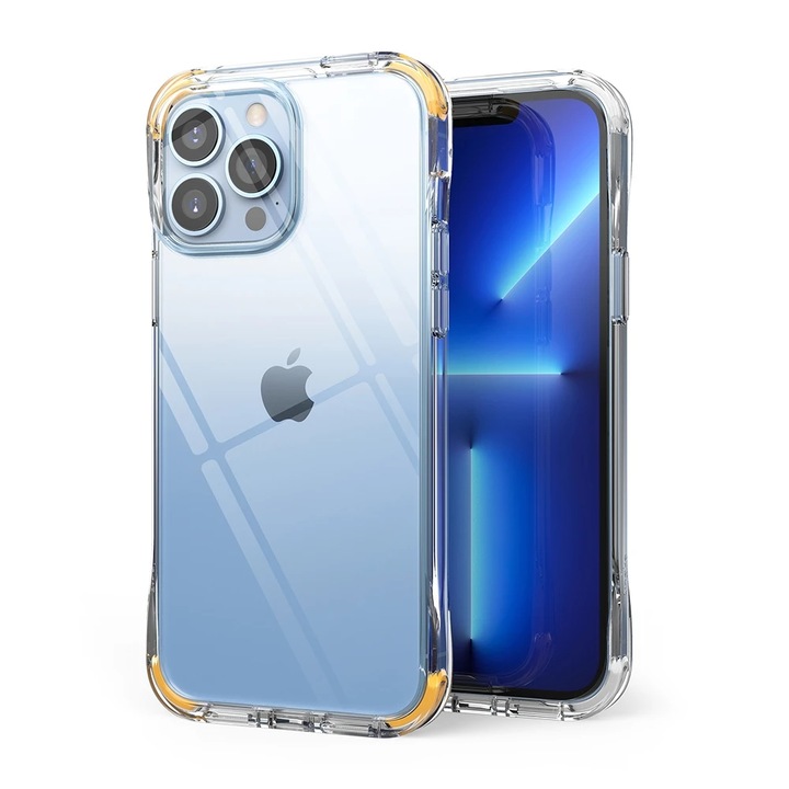 Fusion tok, Ringke, polikarbonát / TPU, kompatibilis az iPhone 13 Pro Max készülékkel, átlátszó