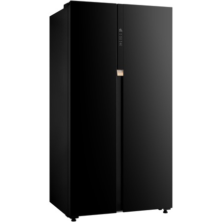 Frigider side by side Toshiba GR-RS780WE-PGJ, 584l, Max-Humid Fresh, Dual Alloy Cooling, Pure BIO, Origin Inverter, Humidity Control, Clasa E, H 179.3 cm, Sticla neagra
