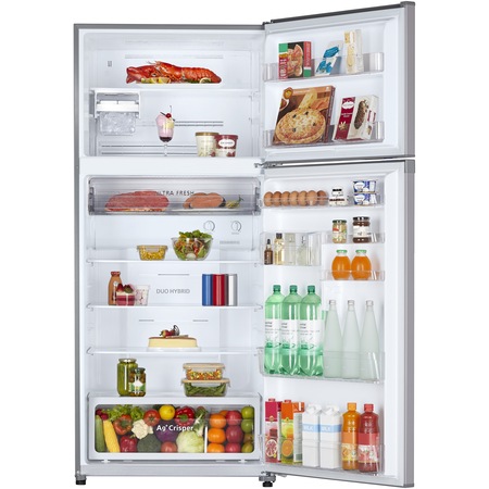 Frigider cu doua usi Toshiba GR-RT820PMJ-BS-1, 611l, NoFrost, Compresor inverter, Control touch, Icemaker, Antibacteria Ag+, Clasa E, H 184 cm, Sticla gri