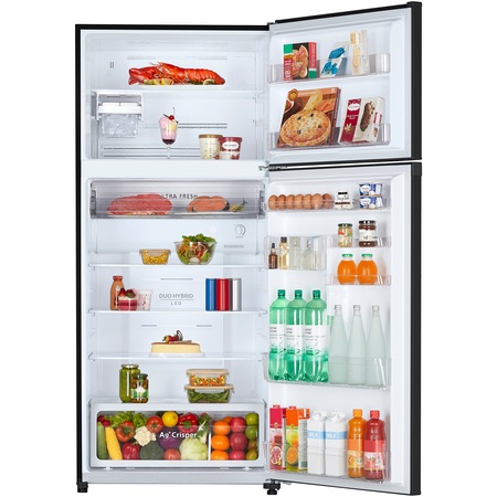 Frigider cu doua usi Toshiba GR-RT820PGJ-PGB-1, 611l, NoFrost, Compresor inverter, Control touch, Icemaker, Antibacteria Ag+, Clasa E, H 184 cm, Sticla maro