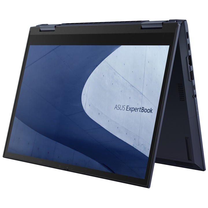 Лаптоп ASUS Expertbook B7 Flip B7402FEA-5G-BG73D0 с Intel Core i7-1195G7 (2.9-5GHz,12M), 64 GB, 1TB M.2 NVMe SSD, Intel Iris Xe Graphics, Free DOS, Черен