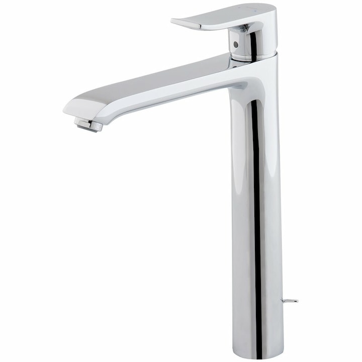 Смесител Hansgrohe METRIS 260, за мивка за баня, висок чучур, с изпразнител